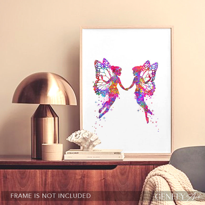 Fairy Watercolour Art Print