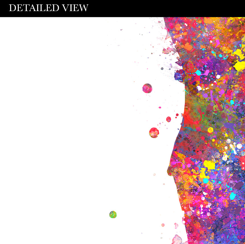 Father Holding Baby Watercolour Art Print