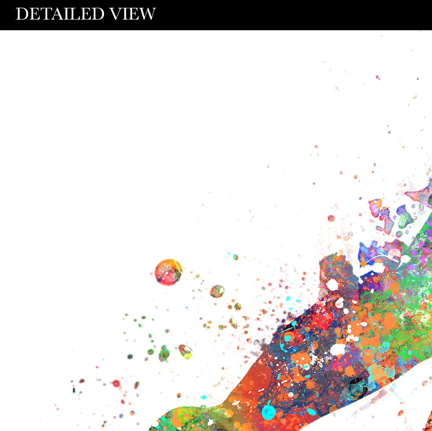 Female Badminton Player Watercolour Print