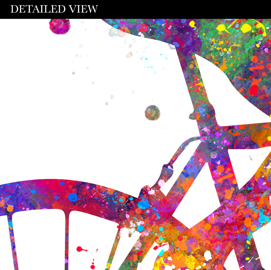 Female Road Cyclist Watercolour Art Print