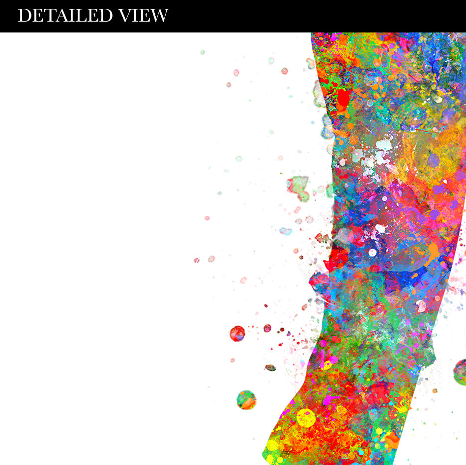 Female Taekwondo Watercolour Art Print