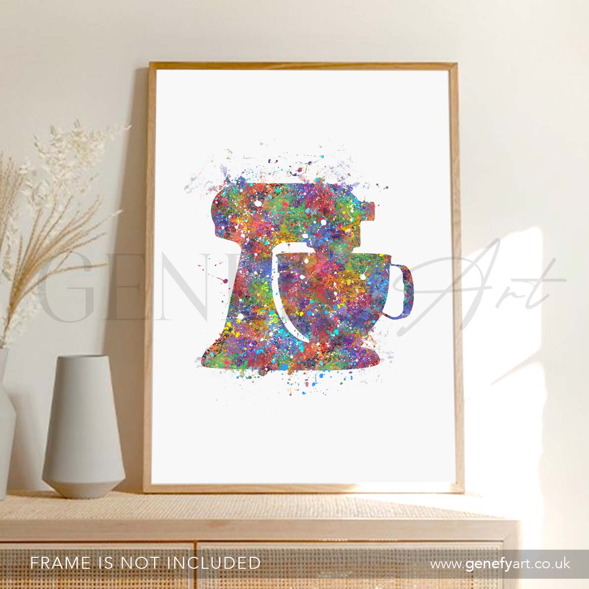 Food Mixer Watercolour Print - Genefy Art
