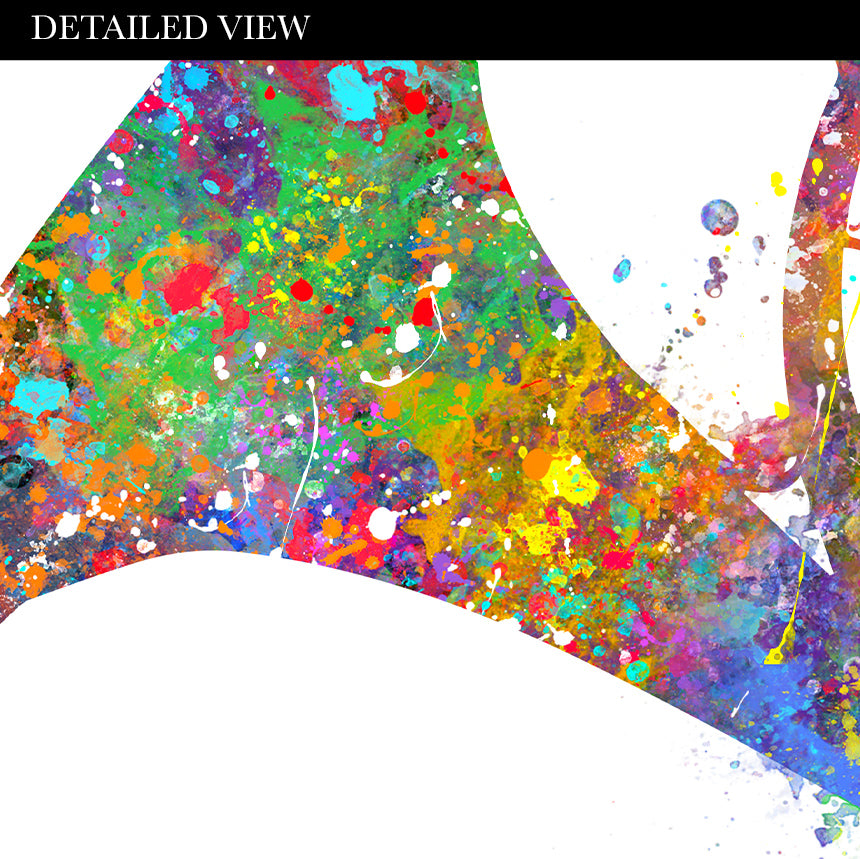 French Horn Watercolour Art Print