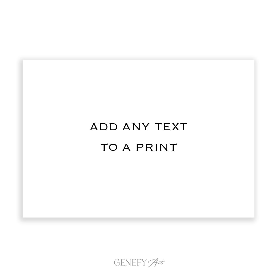 Add Any Text To A Print