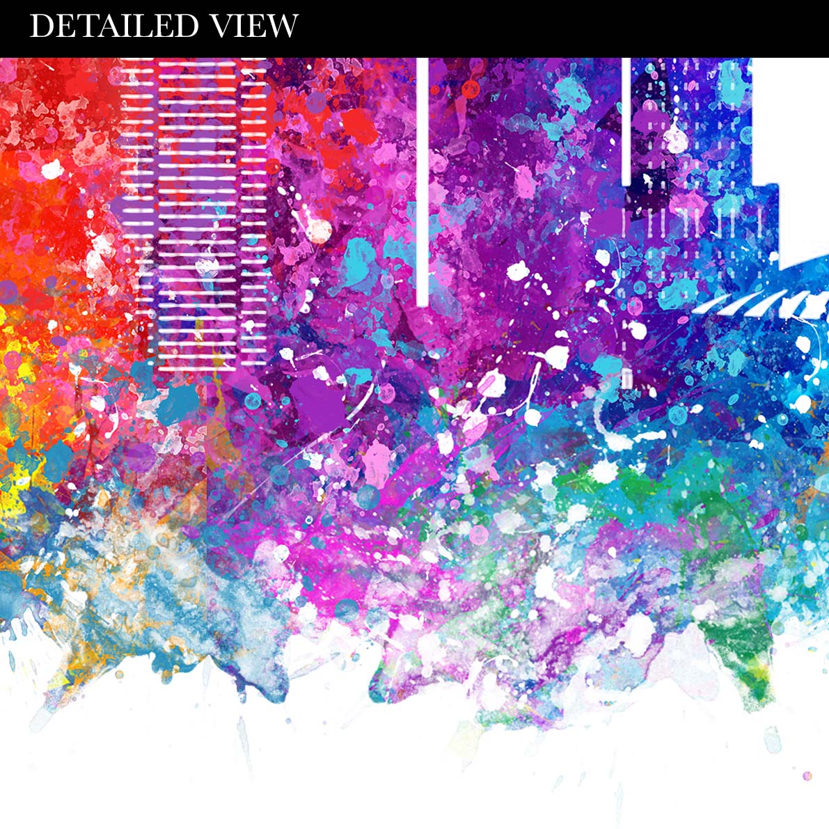 Montreal Skyline Watercolour Print - Genefy Art