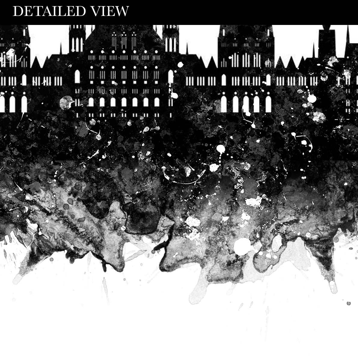 Budapest Skyline Watercolour Print - Genefy Art