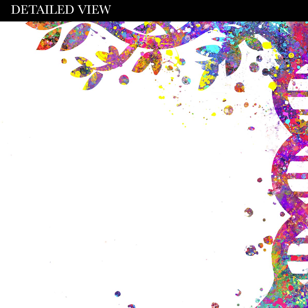 DNA Tree Watercolour Art Print