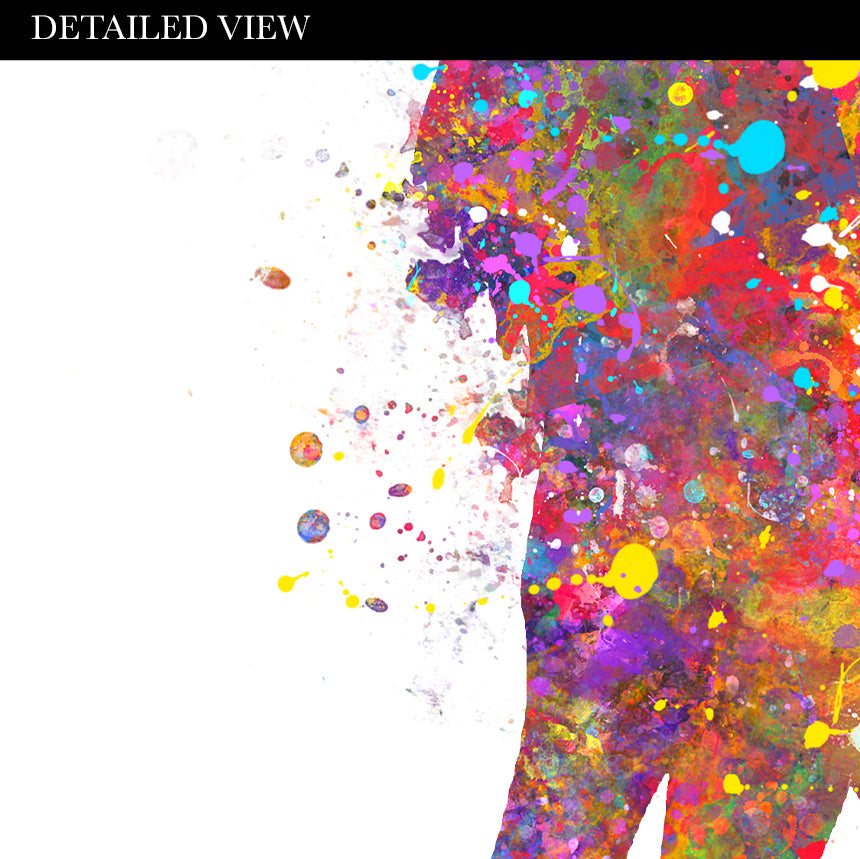 Wolf Howling Watercolour Art Print