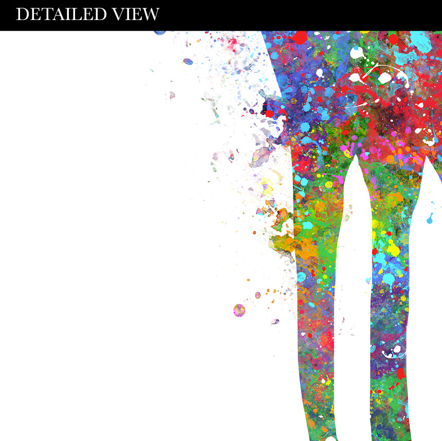 Giraffe Couple Watercolour Art