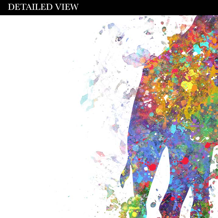 Giraffe Couple Love Quote Watercolour Art