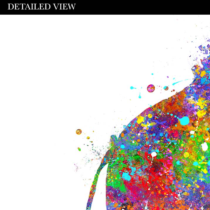 Giraffe Family of 3 Watercolour Art