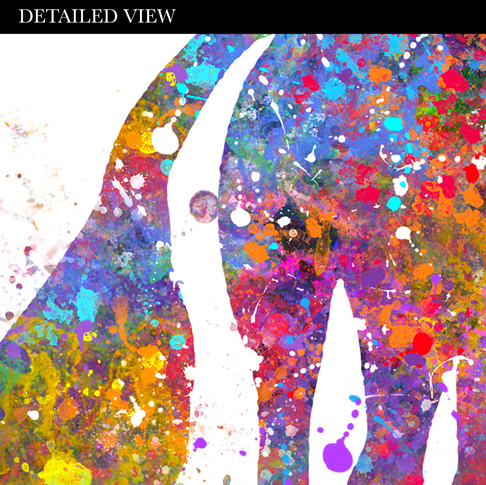 Giraffe Family of 6 Watercolour Art