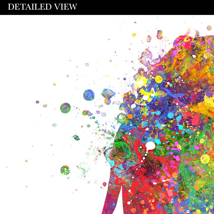 Giraffe Watercolour Wall Art