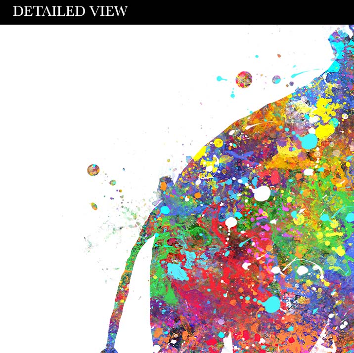 Giraffe Mother and Baby Quote Watercolour Art