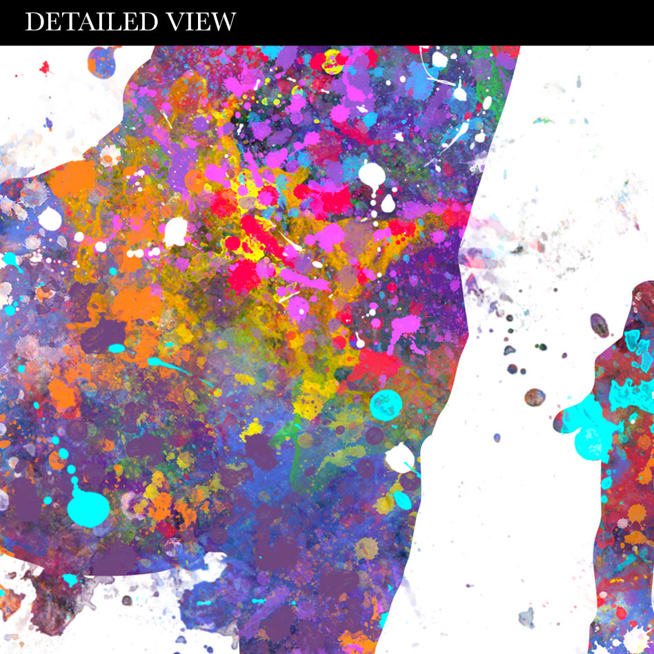 Giraffe Family of 5 Watercolour Art