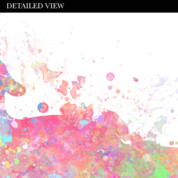 Little Girl and Unicorn Pink Watercolour Art