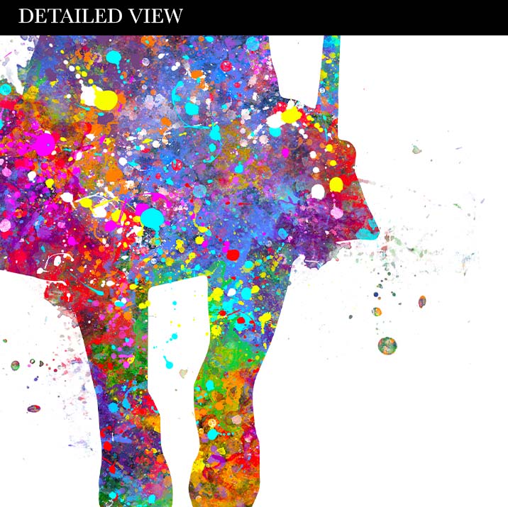 Girl Best Friends Watercolour Print