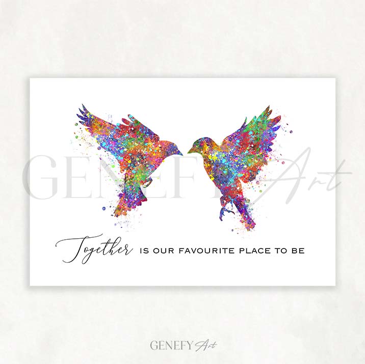 Goldfinch Bird Watercolour Print