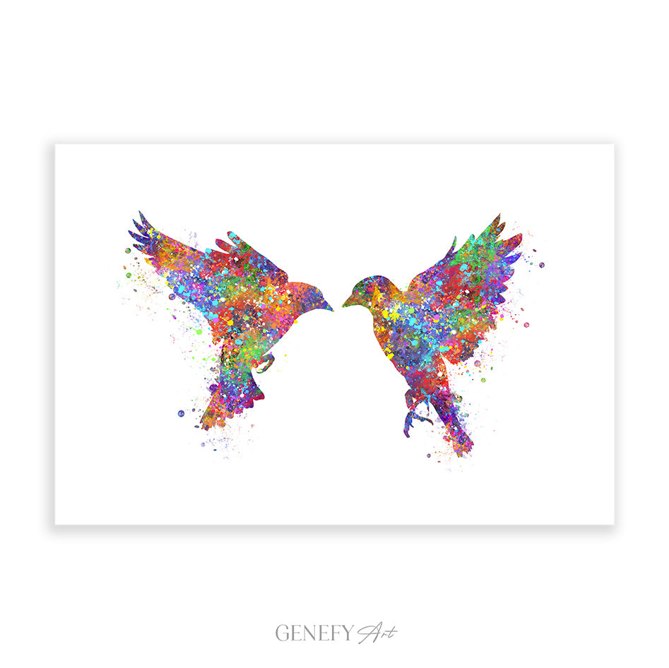 Goldfinch Bird Watercolour Print