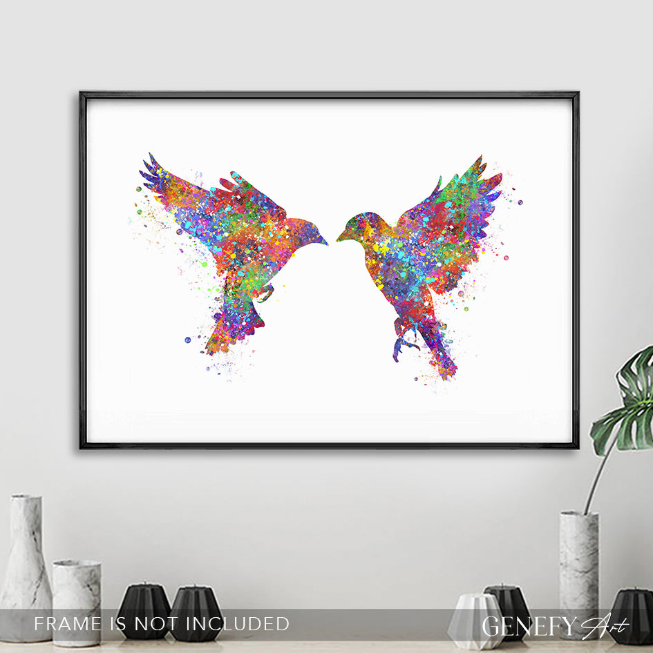 Goldfinch Bird Watercolour Print