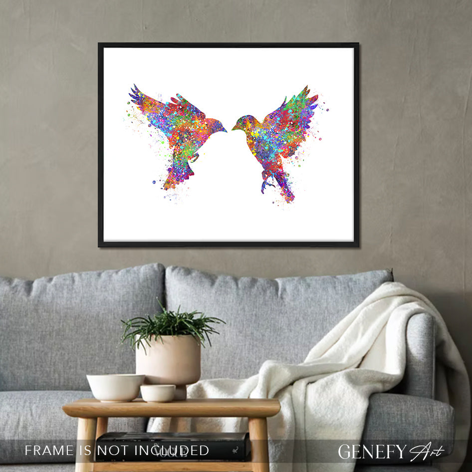 Goldfinch Bird Watercolour Print