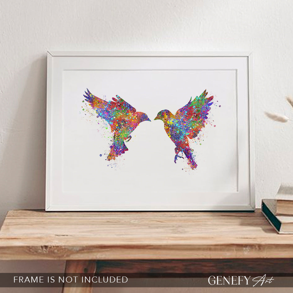 Goldfinch Bird Watercolour Print