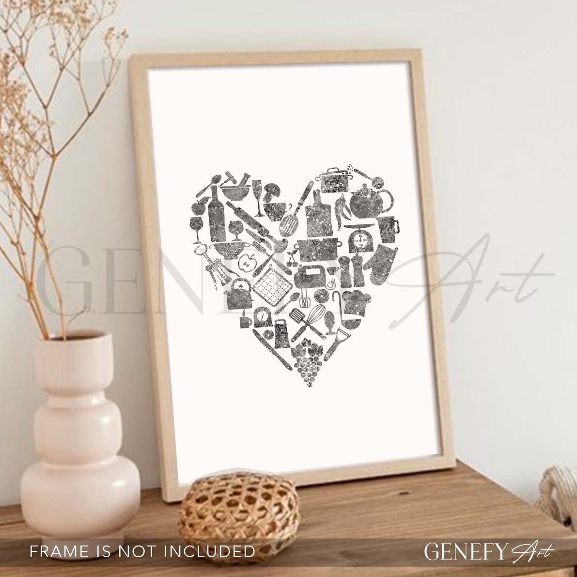 Kitchen Love Watercolour Print