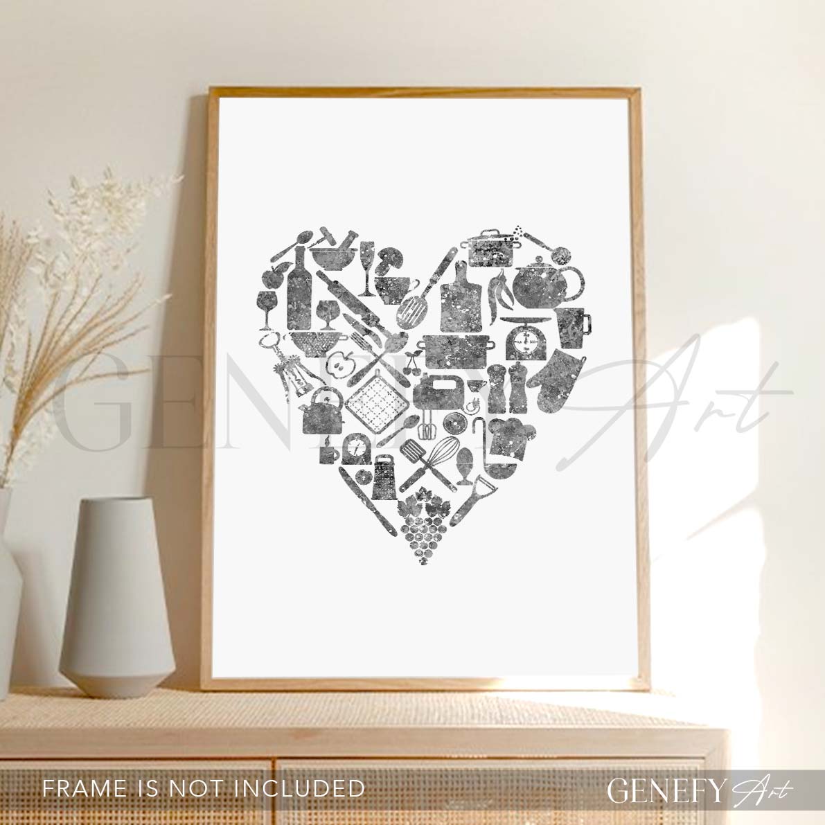 Kitchen Love Watercolour Print