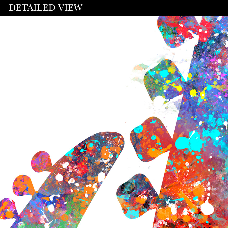 Guitar Watercolour Art Print