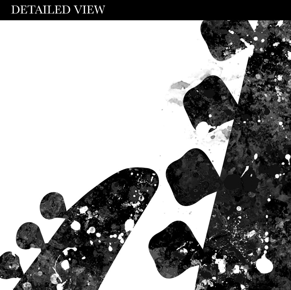 Guitar Black and White Watercolour Art Print