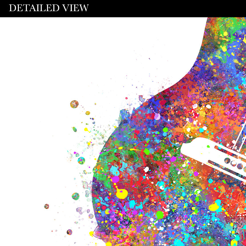 Guitar Watercolour Art