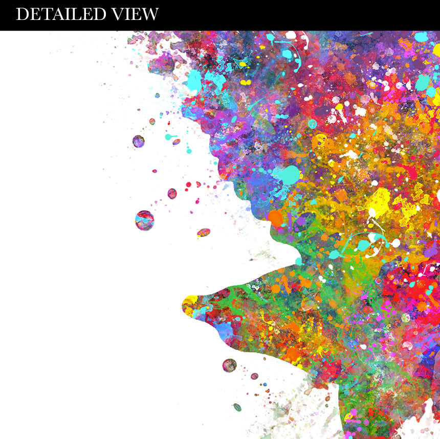 Grey Heron Bird Love Quote Watercolour Print