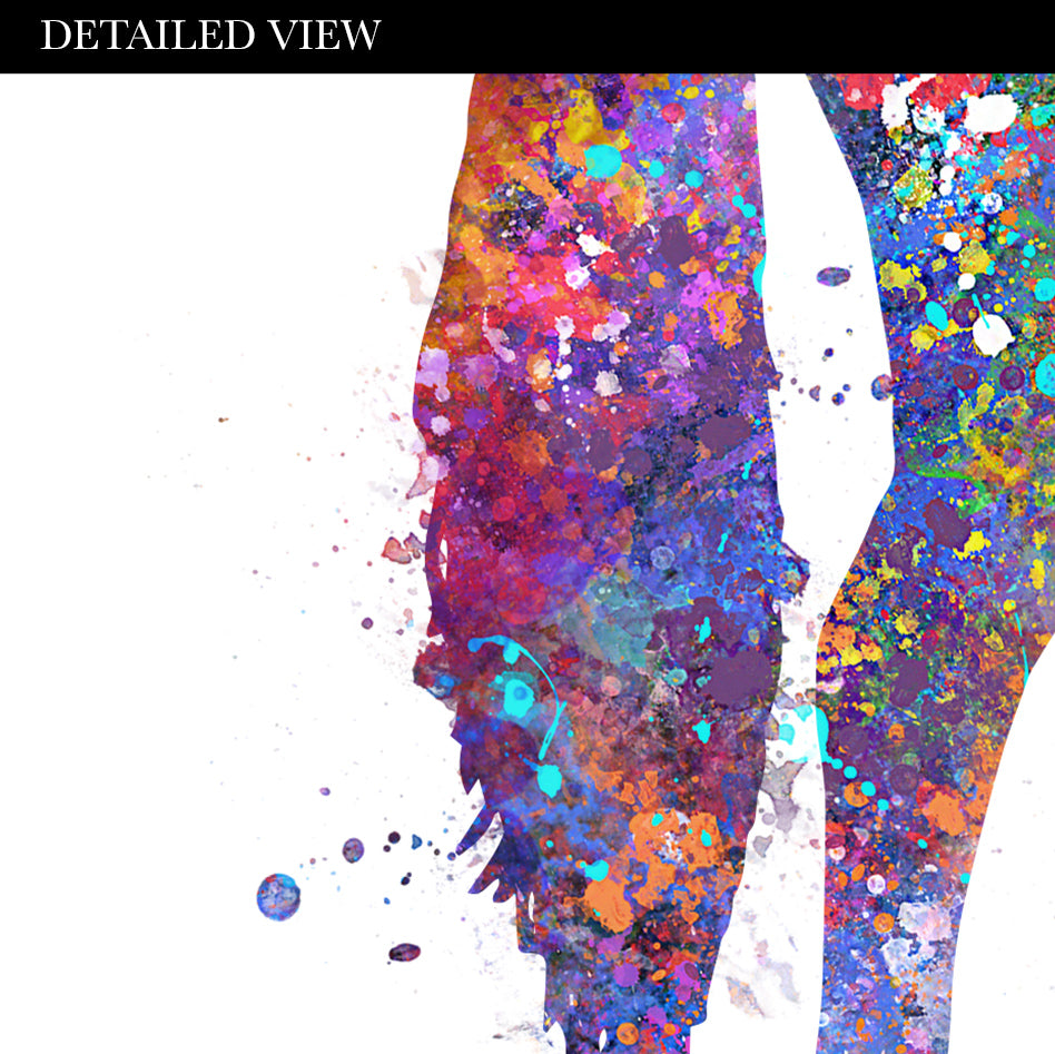 Horse Mother and Baby Watercolour Art Print