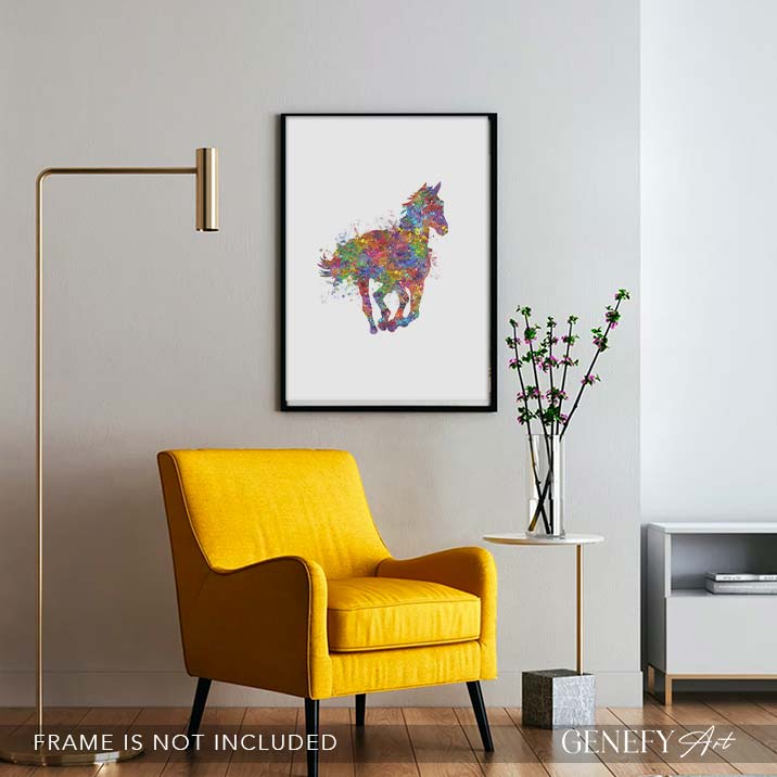 Horse Watercolour Art Print