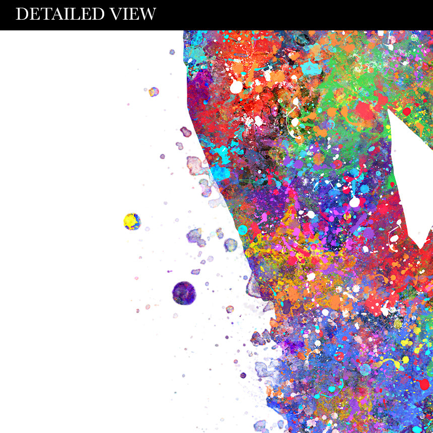 Ice Hockey Watercolour Art Print