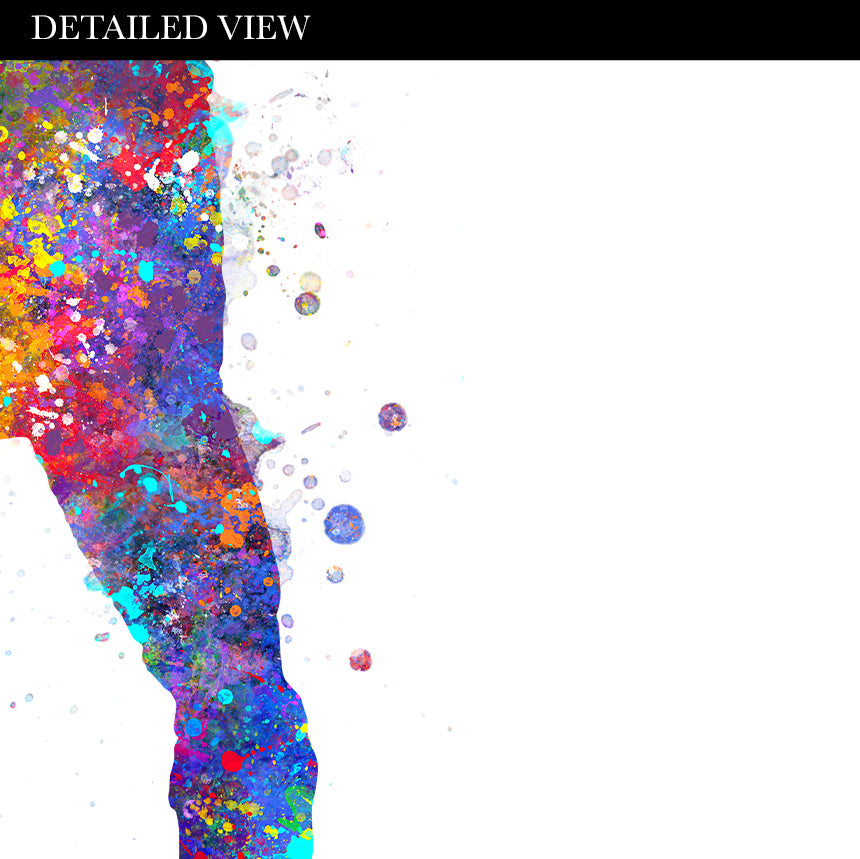 Ice Hockey Watercolour Art Print