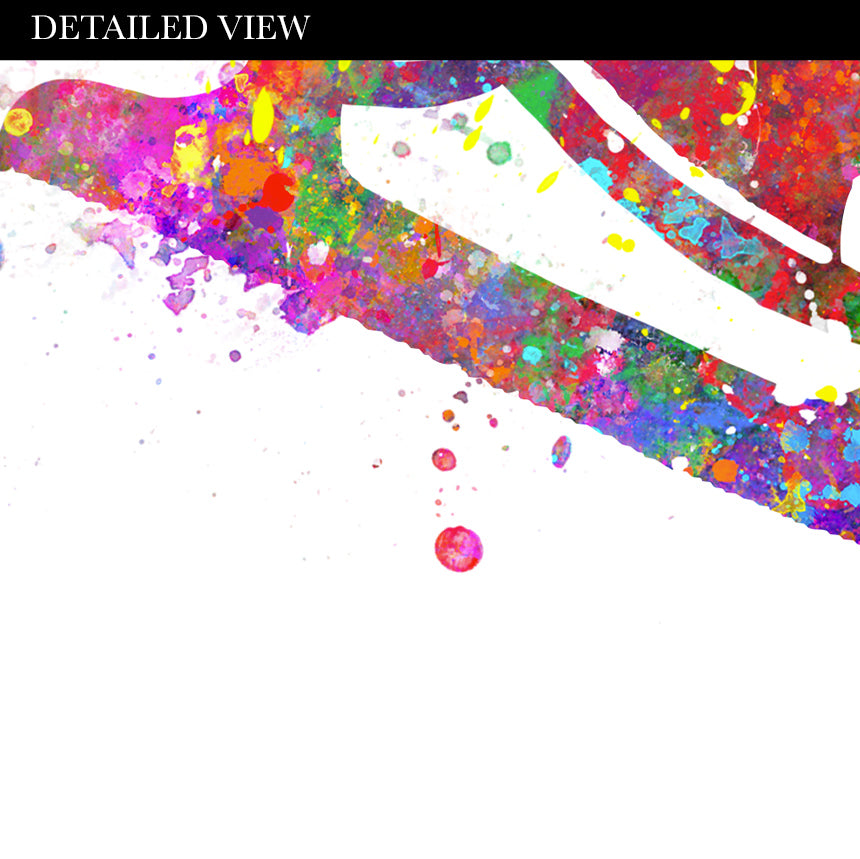 Ice Skates Watercolour Art Print