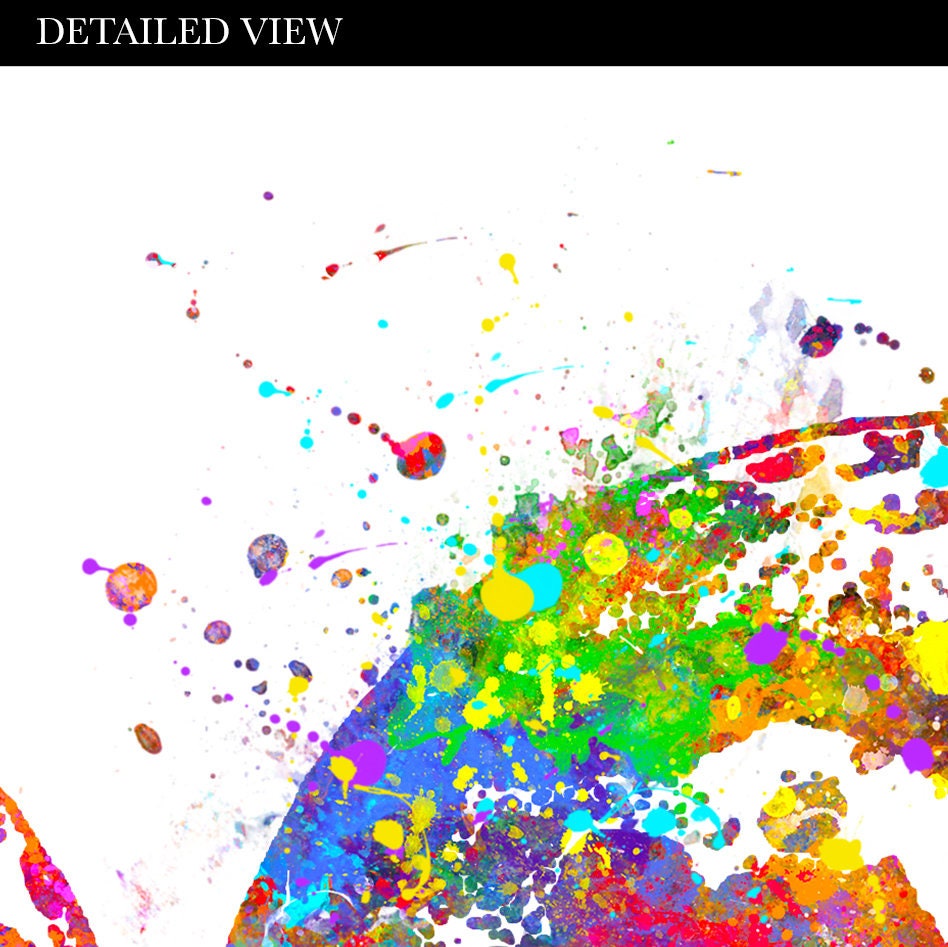 Moon Phases Watercolour Art Print