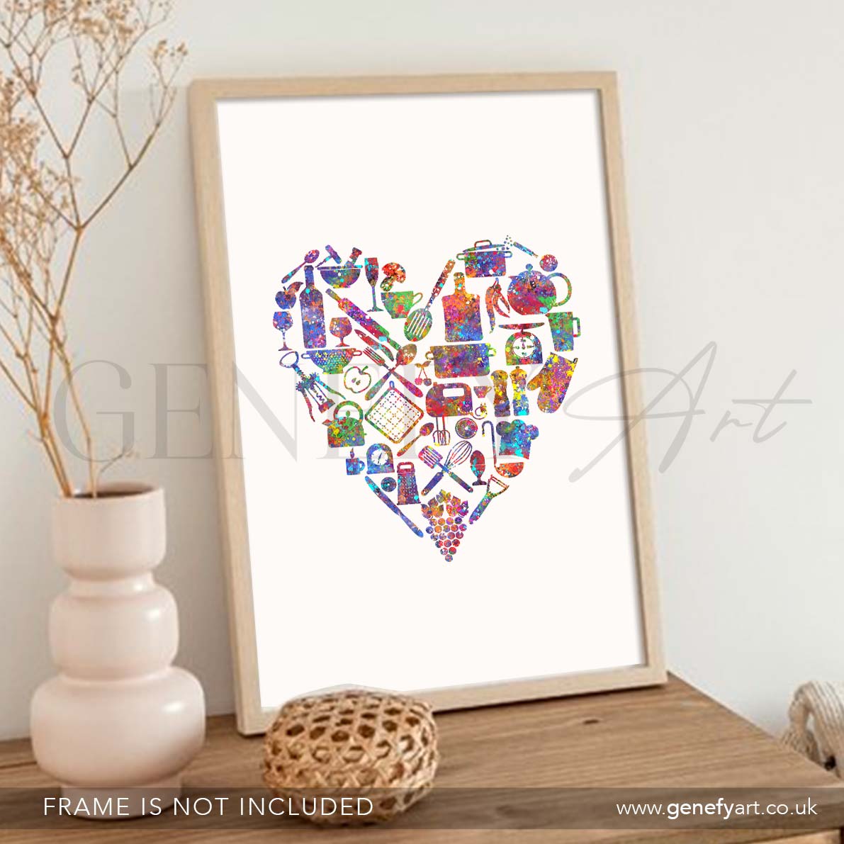 Kitchen Love Watercolour Print