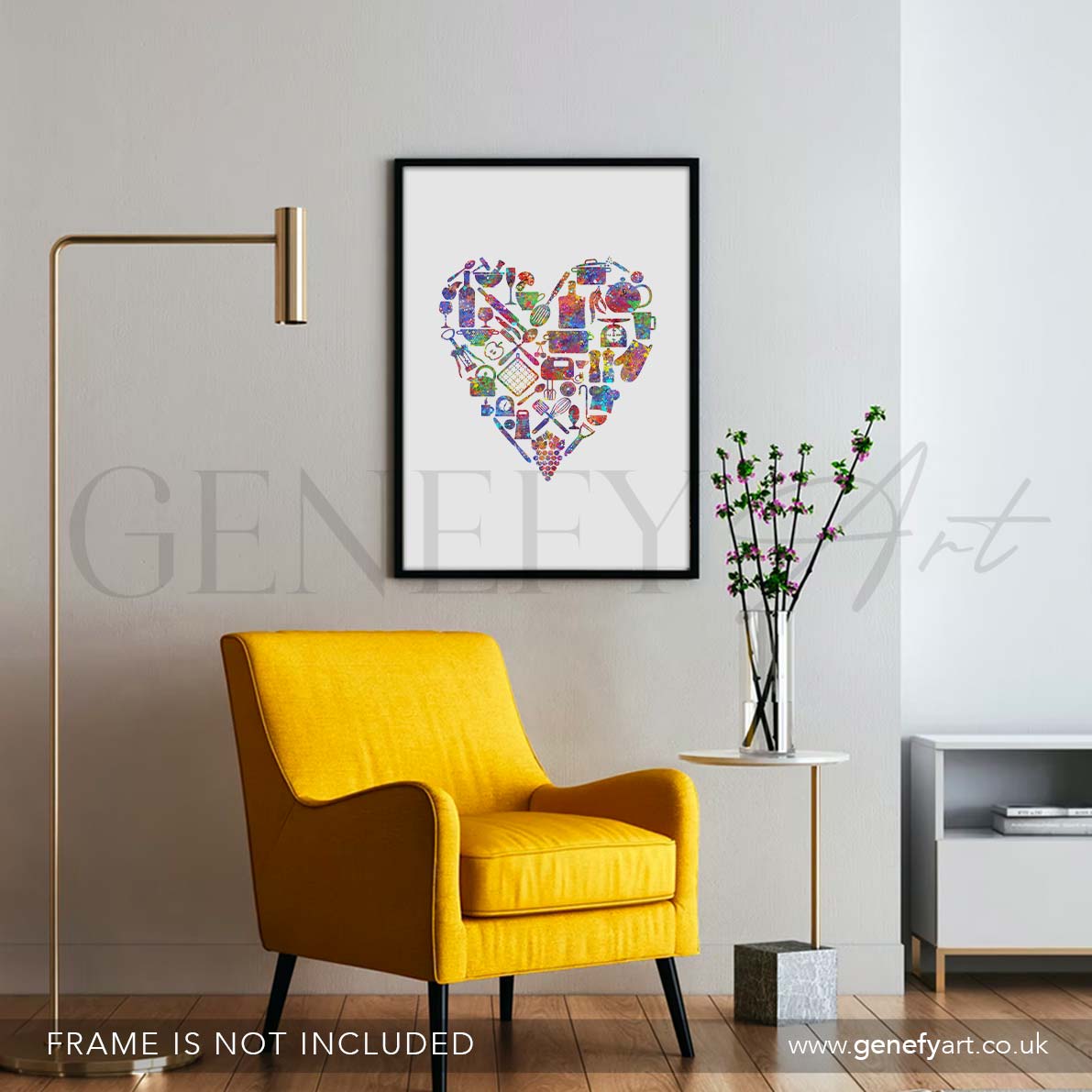 Kitchen Love Watercolour Print