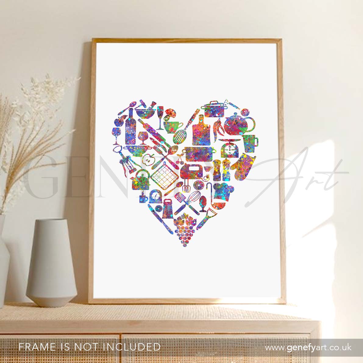 Kitchen Love Watercolour Print
