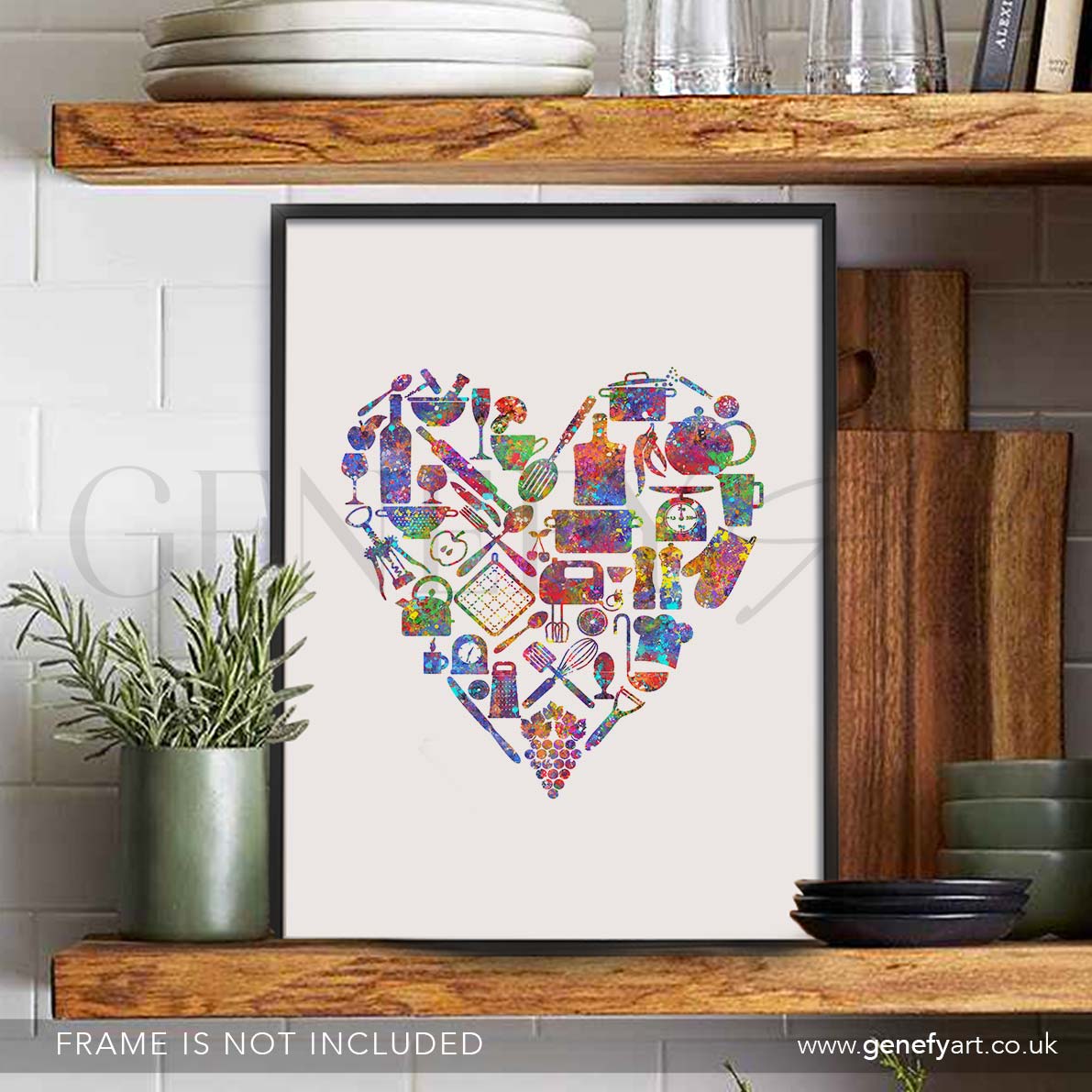Kitchen Love Watercolour Print