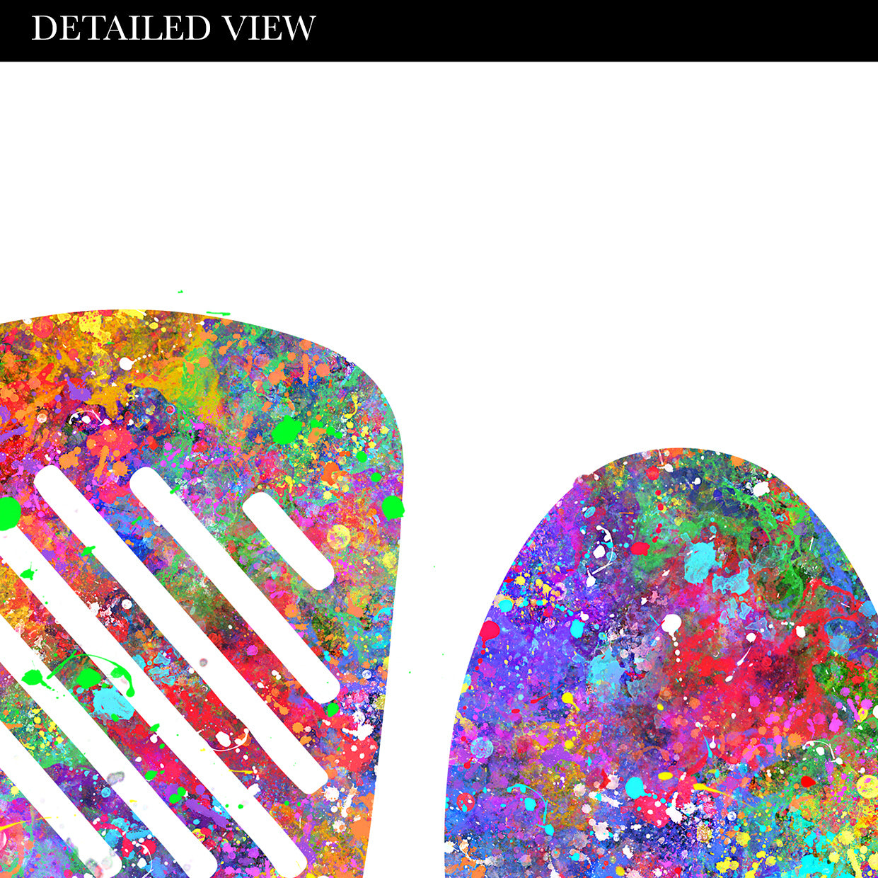 Colourful Kitchen Utensils Art - Set of 3