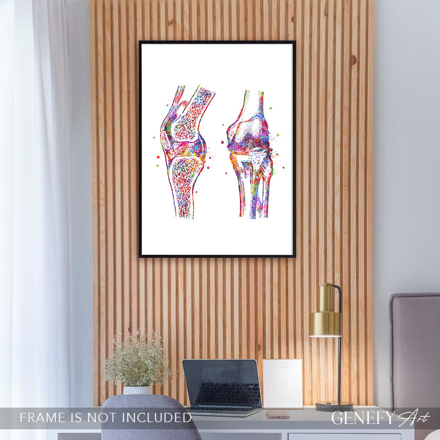 Knee Joint Watercolour Art Print