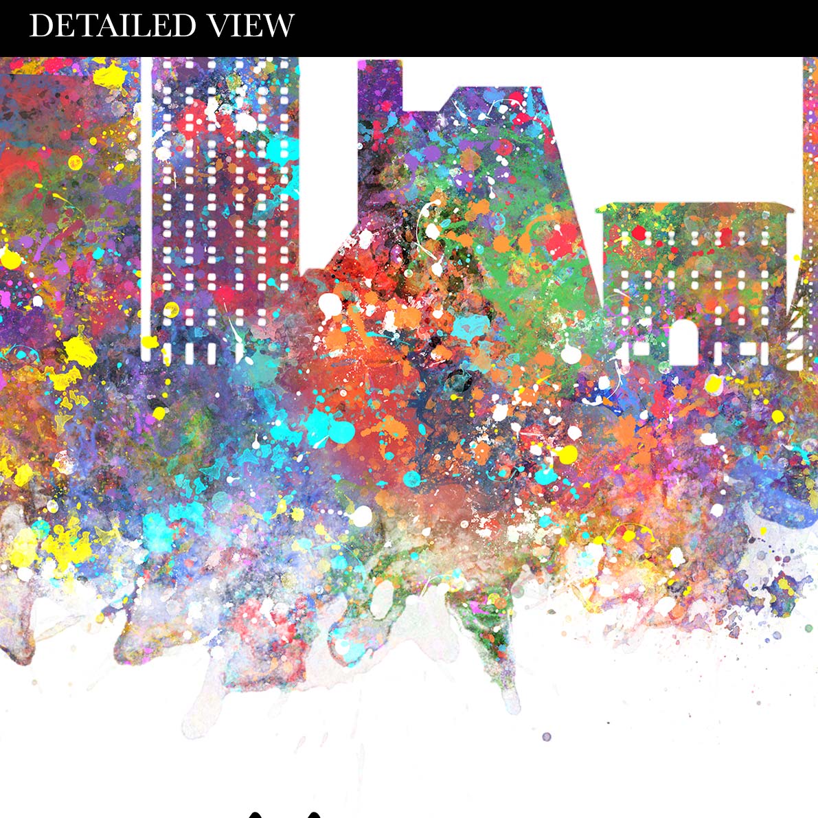 Knoxville Skyline Watercolour Print - Genefy Art