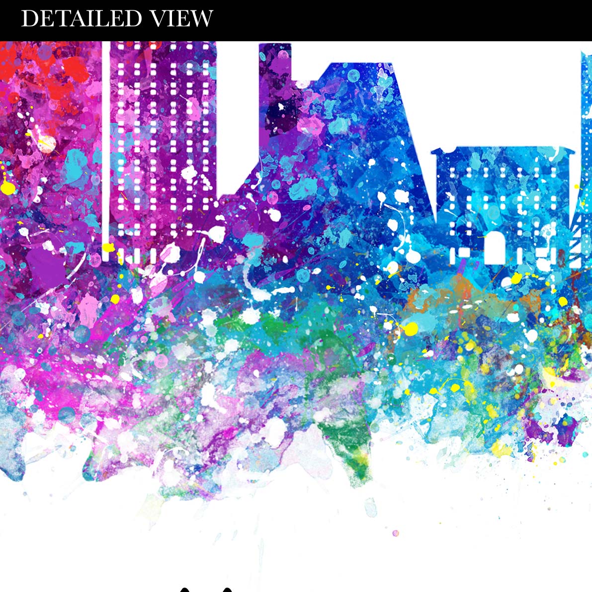 Knoxville Skyline Watercolour Print - Genefy Art