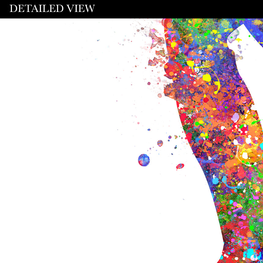 Lacrosse Female Player Watercolour Print