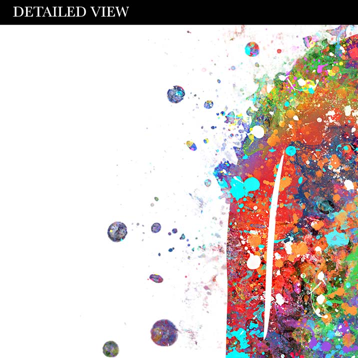 Lion Watercolour Wall Art