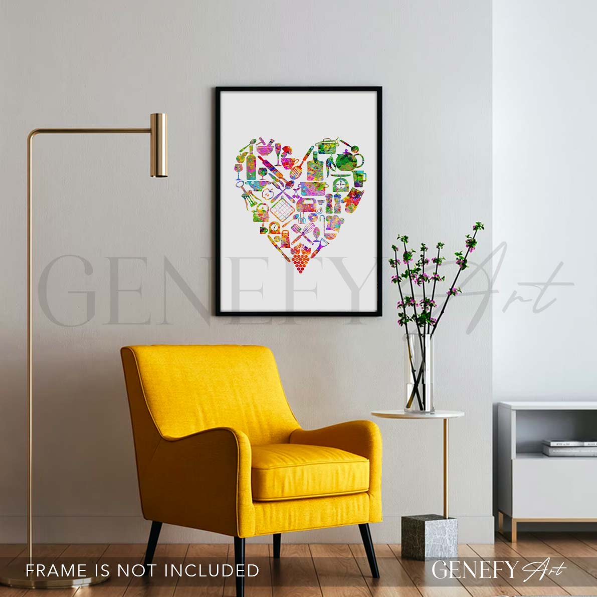 Kitchen Love Watercolour Print