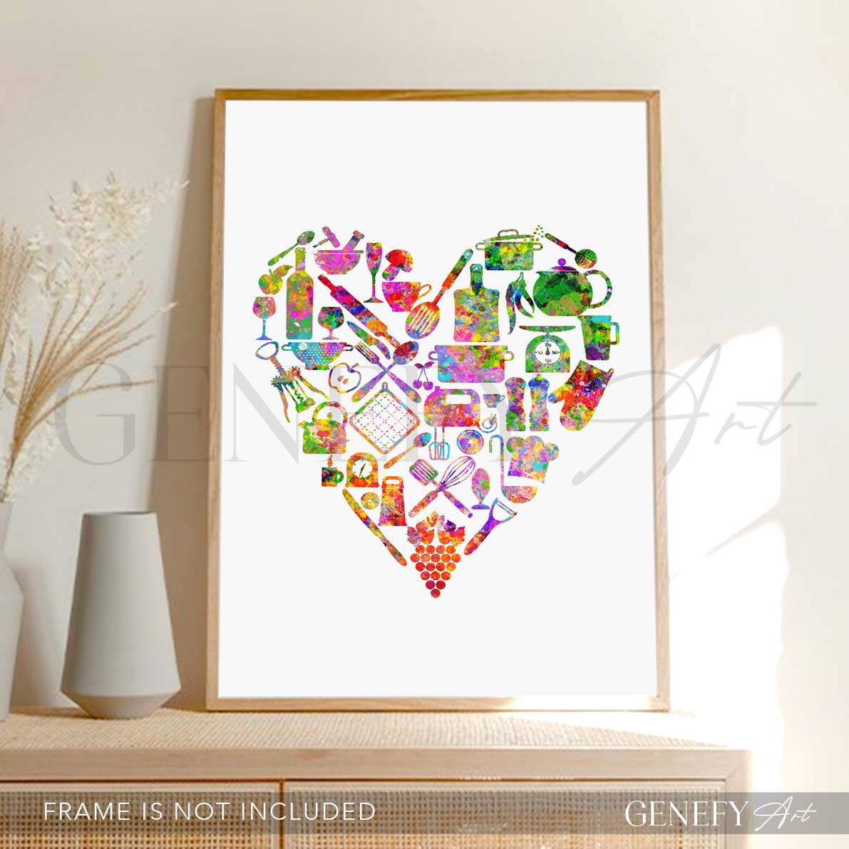 Kitchen Love Watercolour Print